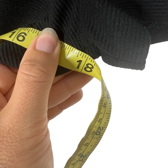 Talbots Black White Textured Short Sleeve Sheath Below Knee Dress Small Petite - Picture 8 of 10